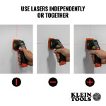 Electronic Stud Finder with Cross-Line Lasers