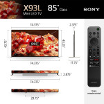 Sony  85" DIAGONAL CLASS X93L SERIES Smart TV XR85X93L