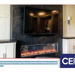 MantelMount:Integrator Finds Ingenious Way to Sell Over-Fireplace TVs