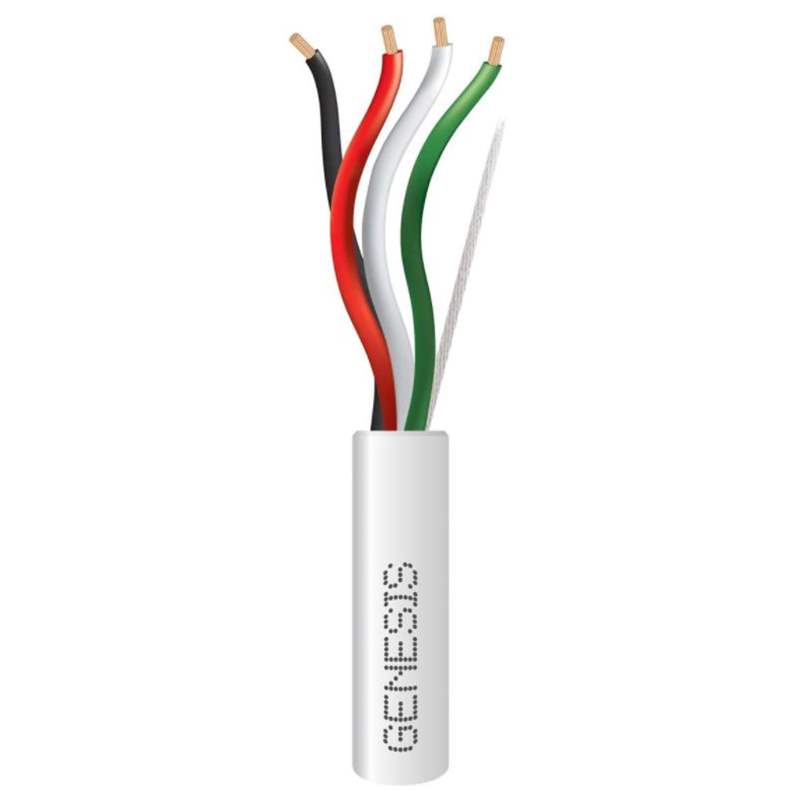 Genesis 18/4 Stranded Plenum Cable 1000ft Natural White 31151112