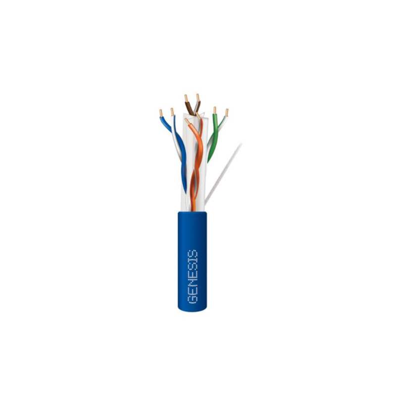 Genesis 23/4-Pair Cat 6A Riser Cable 1000ft Blue 51931006