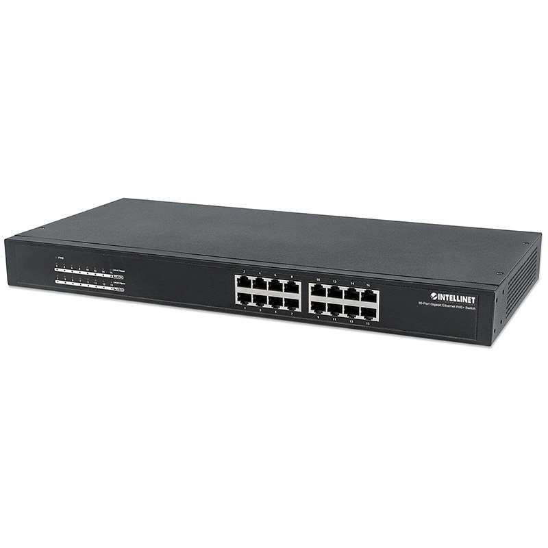 Intellinet 16-Port Gigabit Ethernet PoE+Switch 560993