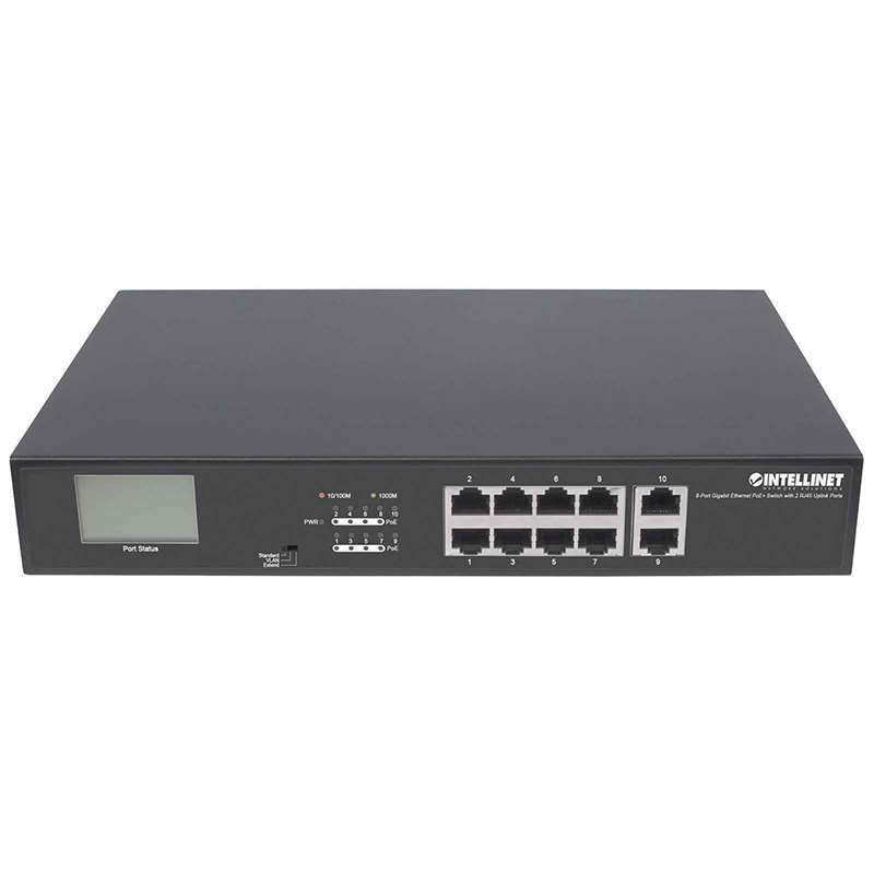 Intellinet 8-Port Gigabit Ethernet PoE+Switch 561204