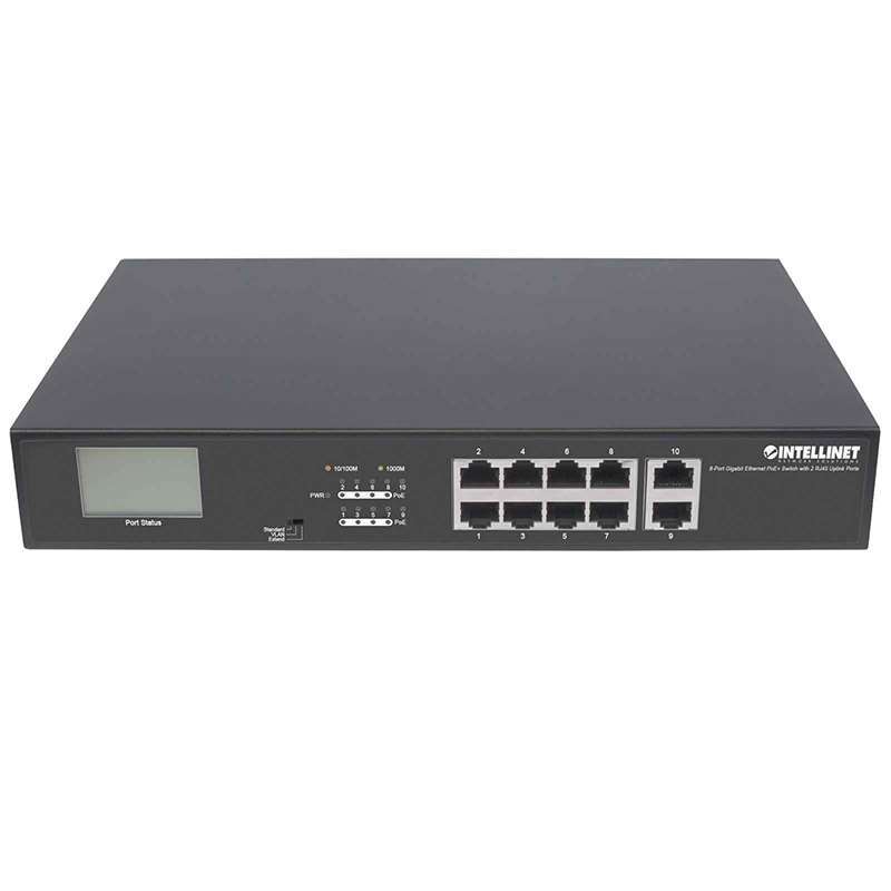 Intellinet 8-Port Gigabit Ethernet PoE+ Switch 561303
