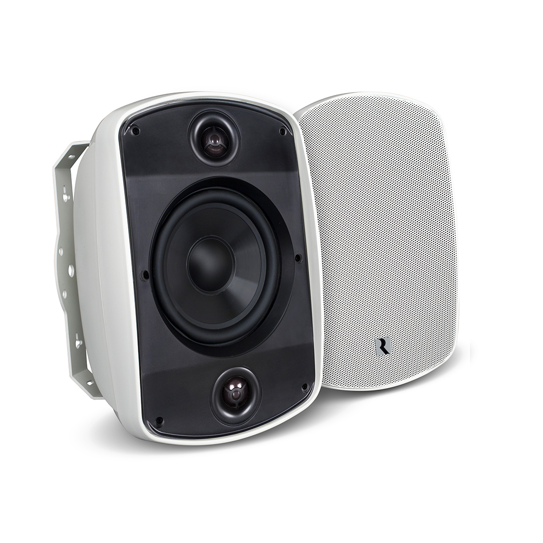 Russound 6.5" 2-Way, OutBack Single Point Stereo Speaker in White 5B65Smk2-W