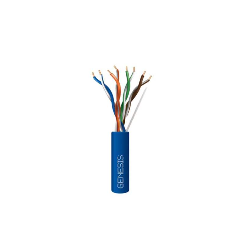 Genesis 23/4PR Cat 6 UTP Riser Cable 1000ft Blue 63601106