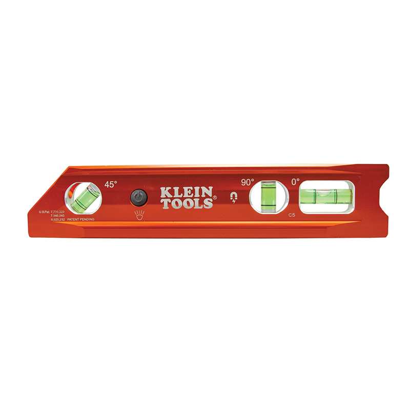 Klein Tools Lighted Torpedo Billet Level, Rare Earth Magnet 935RBLT