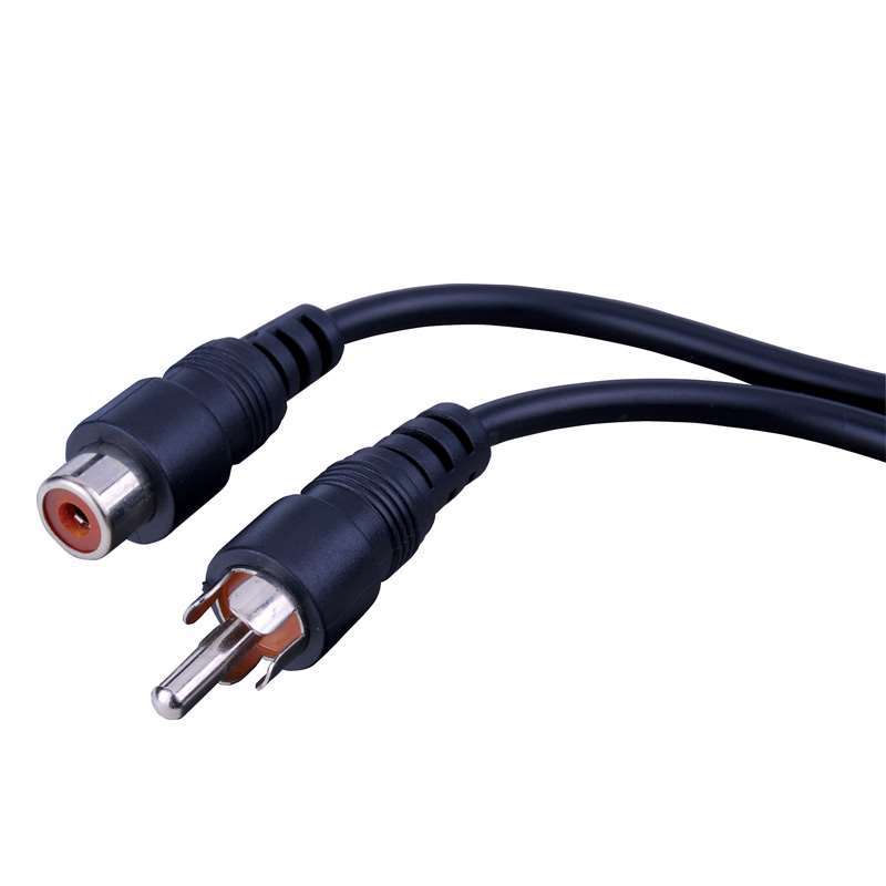 Vanco RCA Male Plug to Single RCA Female Patch Cable AC122X
