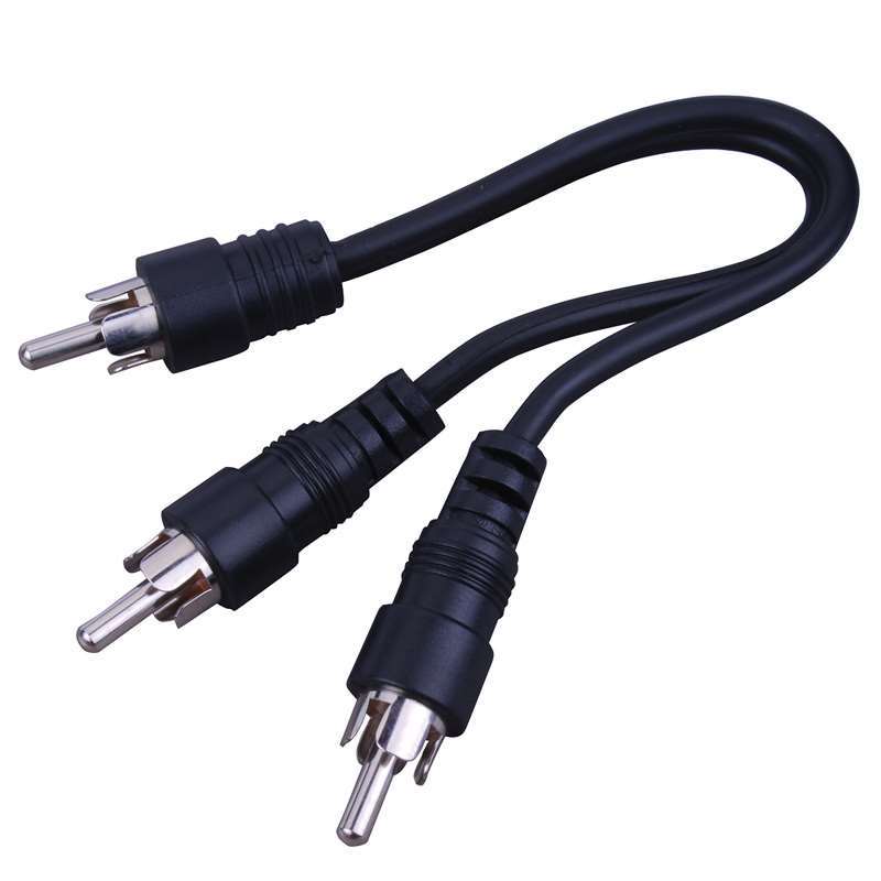 Vanco Audio RCA Male Plug to 2-RCA Male Plugs AC3RX