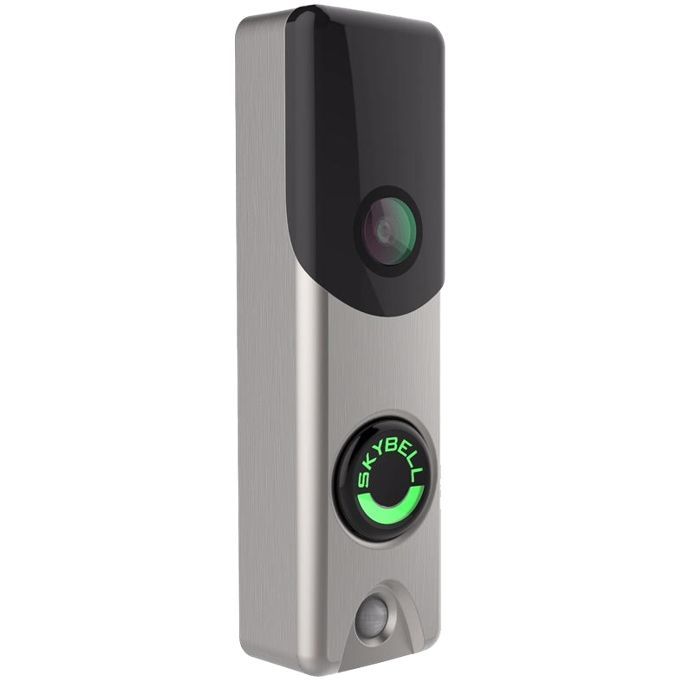 Alarm.com Skybell Slimline 2 Doorbell Camera Satin Nickel ADC-VDB105X
