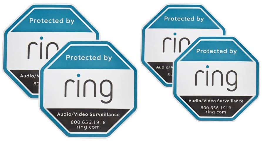 Ring Security Window Stickers 4-pack B07FZ9JGXS