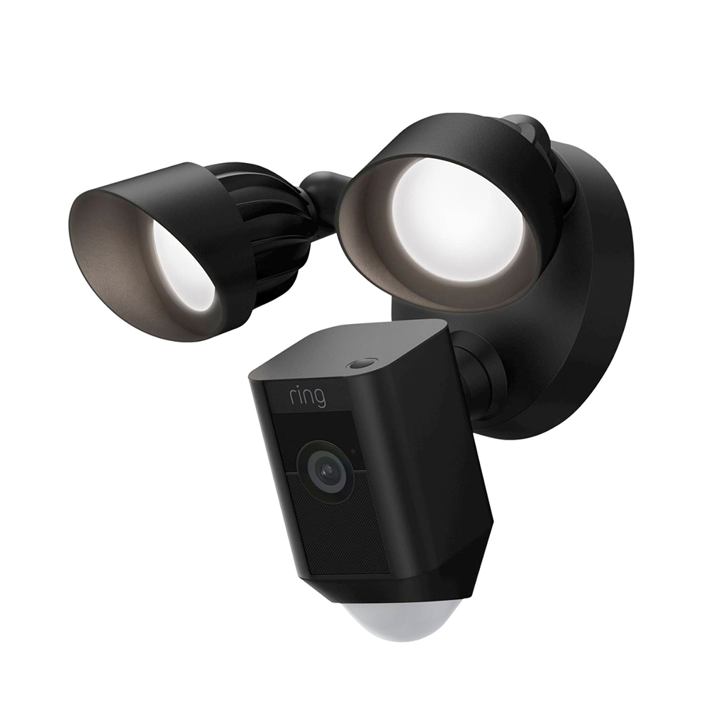 Ring Floodlight Cam Plus Outdoor Wired 1080p Surveillance Camera Black B08F6DWKQP