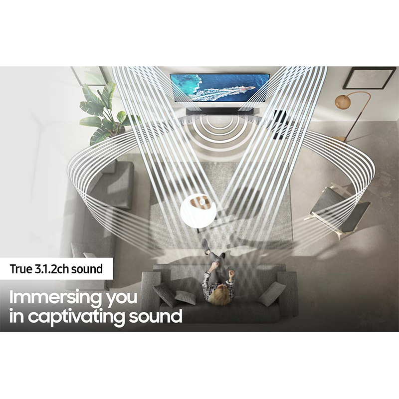 SAMSUNG 3.1.2ch Soundbar with Dolby Atmos/DTS:X HW-Q800A