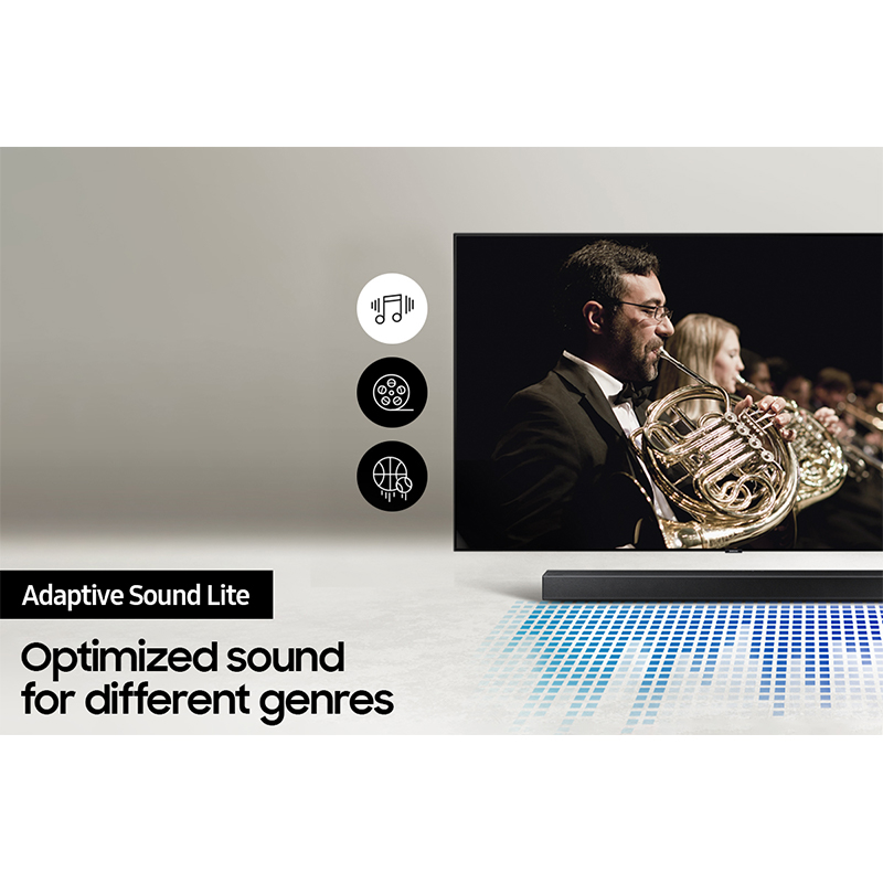 SAMSUNG 2.1ch Soundbar with Dolby Atmos/DTS:X HW-A550