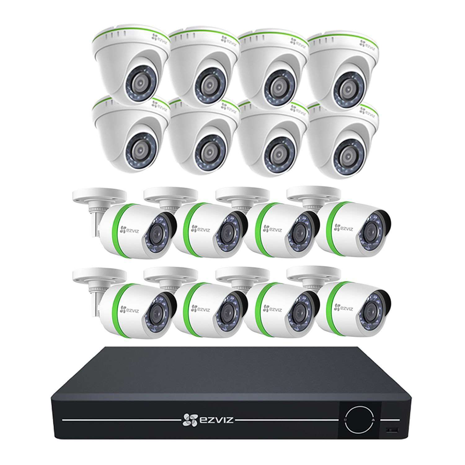 EZVIZ 16CH with 16 Camera HD Analog Security System BD-1G2GA3