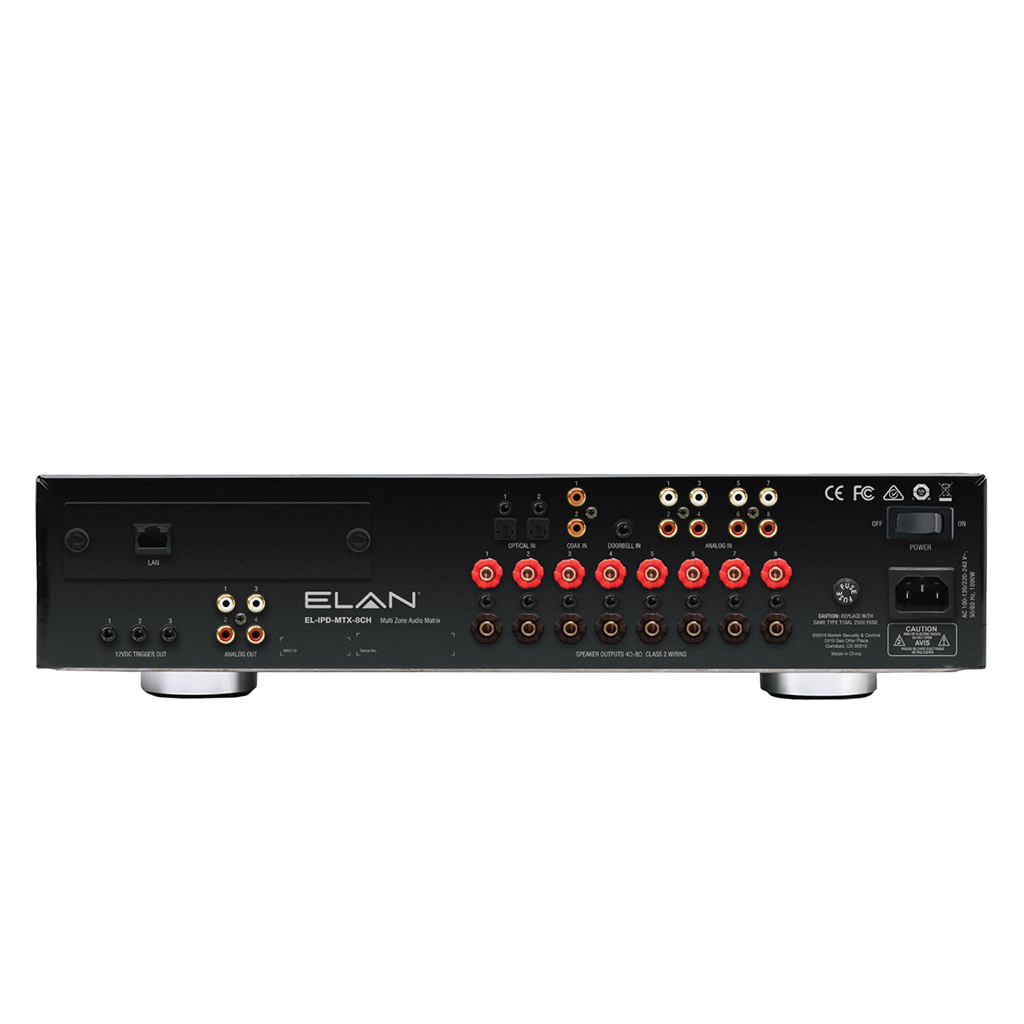ELAN Multi Zone Audio Matrix Amplifier EL-IPD-MTX-8CH