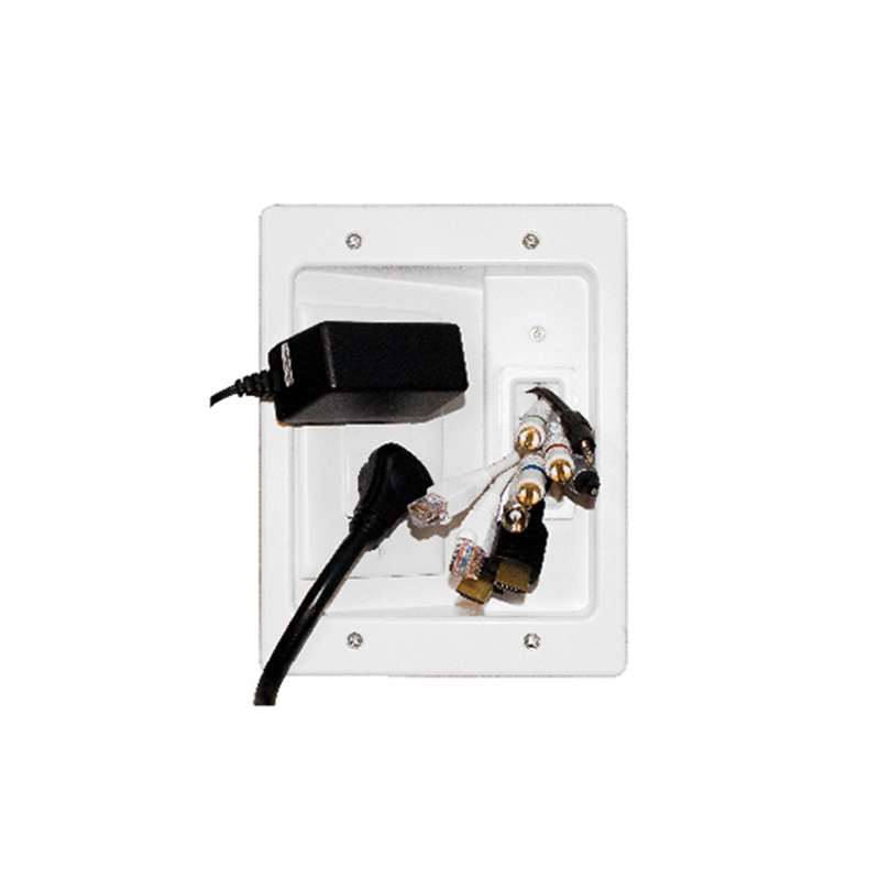 Legrand TV Pro Power and Cable Management Kit White HT22U2-WH-R6