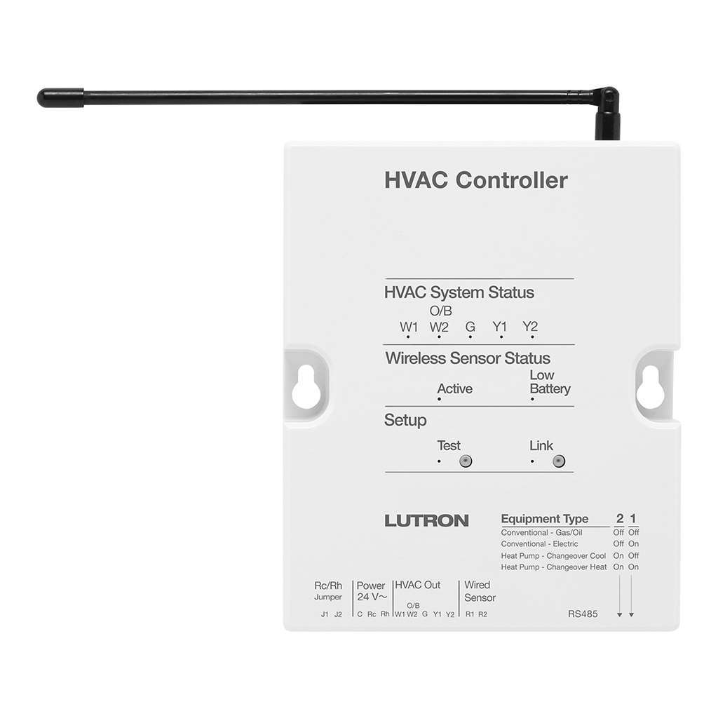 Lutron HVAC Controller and Temperature Sensors LR-HVAC-PKG-WH