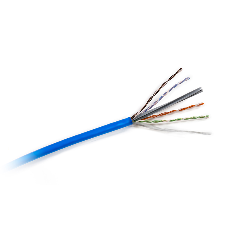 HYPERLINE CAT6 CMR Cable UNSHIELDED TWISTED 4 PAIR SOLID UTP4-C6-SOLID-CMR-BLUE-305
