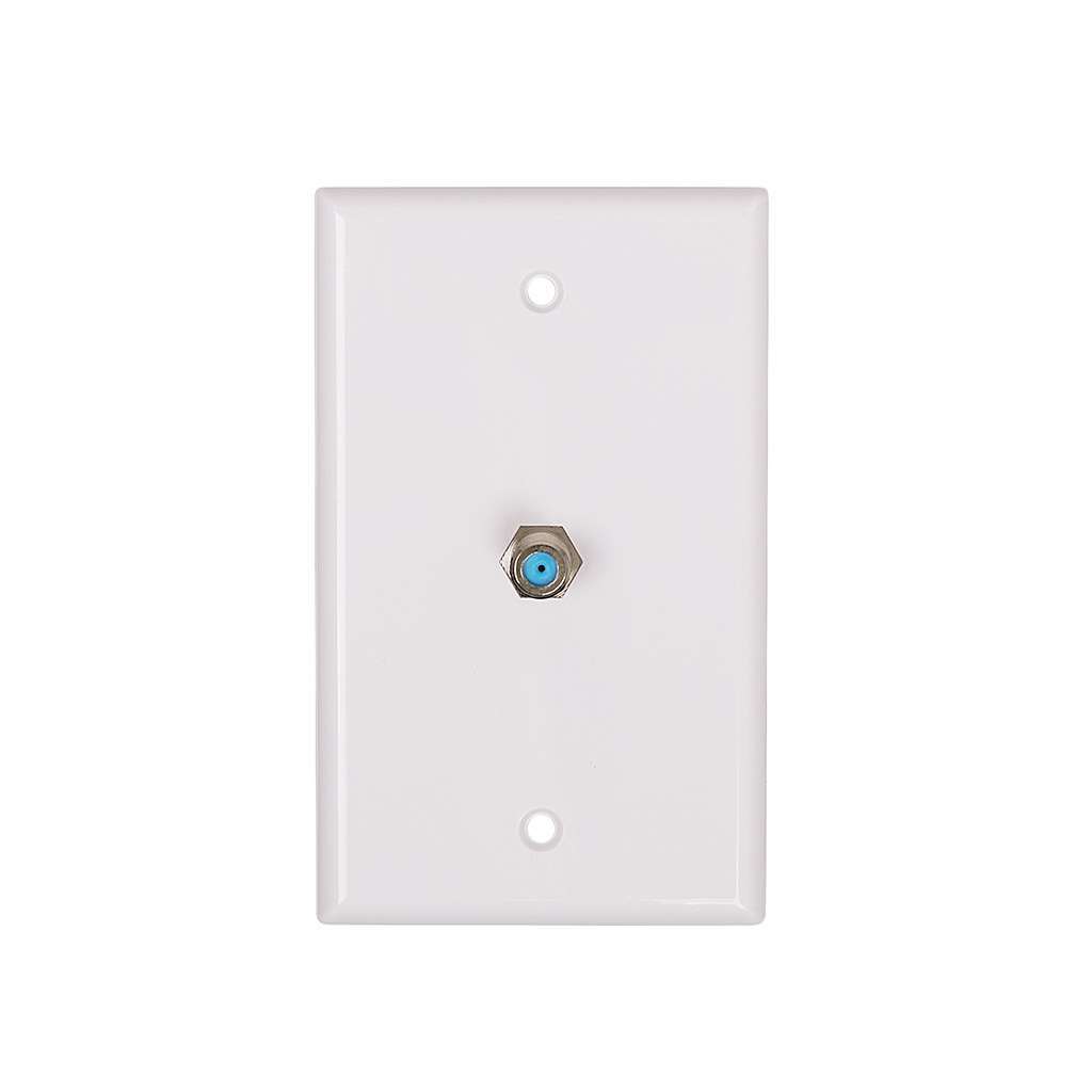 Karbon A/V TV Wallplate with F-81