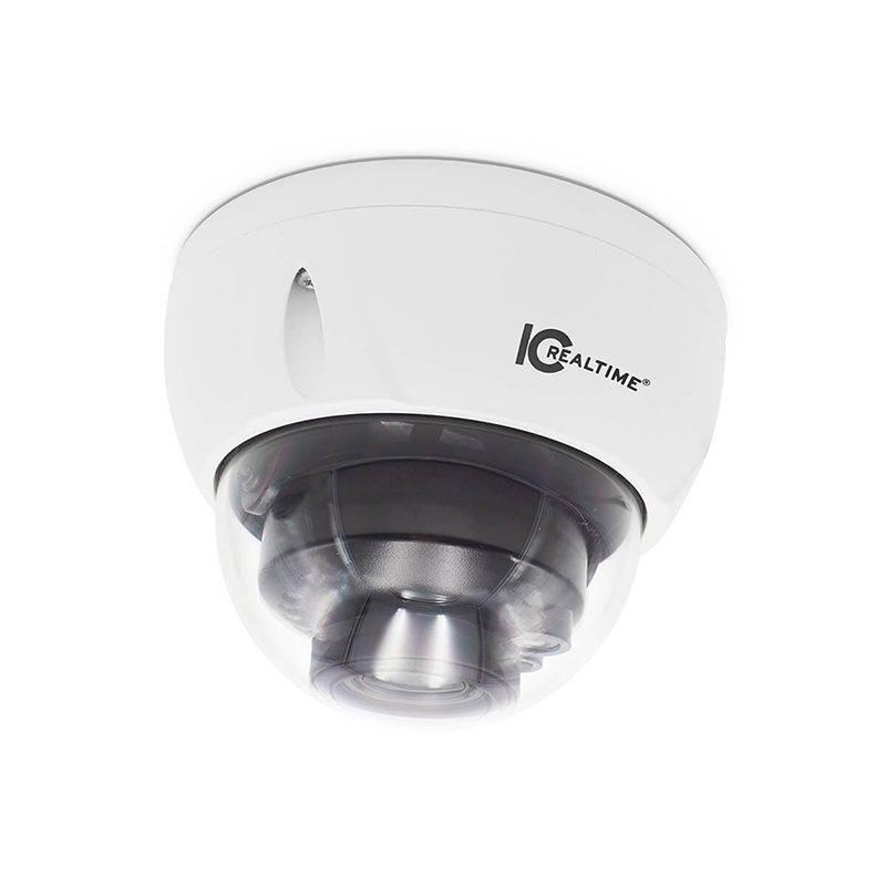 IC RealTime 4MP IP Indoor-Outdoor Dome IP Camera IPEL-D40V-IRW1-AI