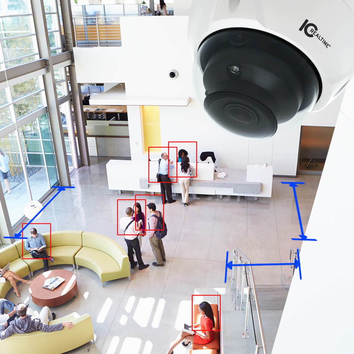 IC RealTime 4MP IP Indoor-Outdoor Dome IP Camera IPEL-D40V-IRW1-AI