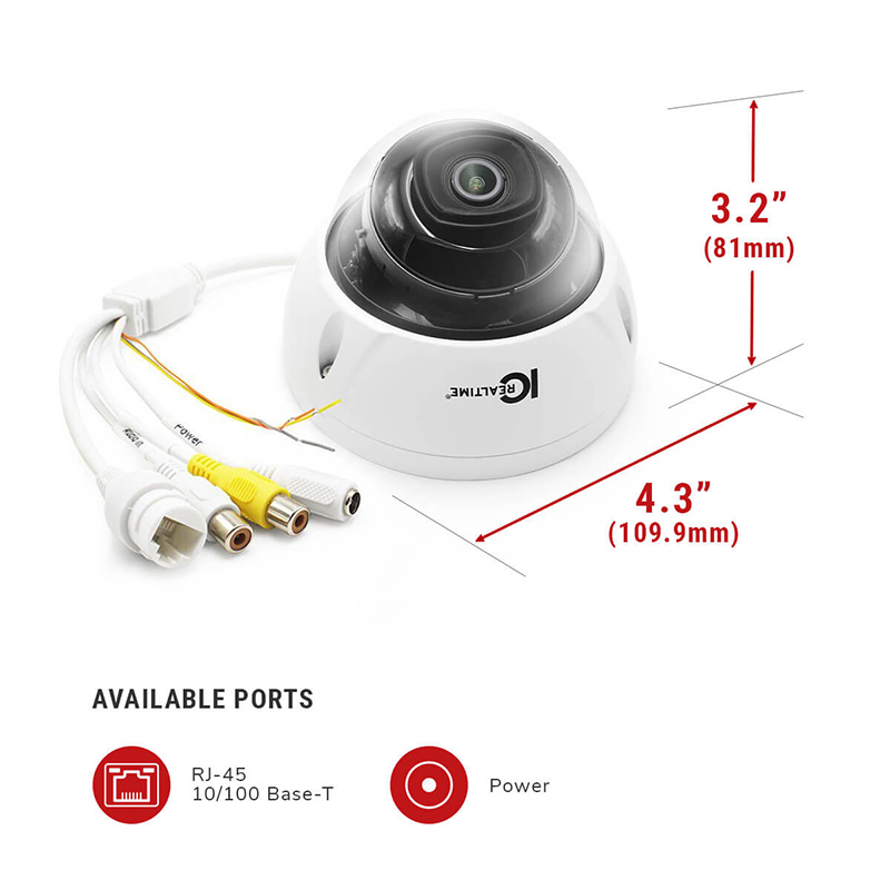 IC REALTIME 2MP Indoor-Outdoor IP Dome Camera IPMX-D20F-IRW2