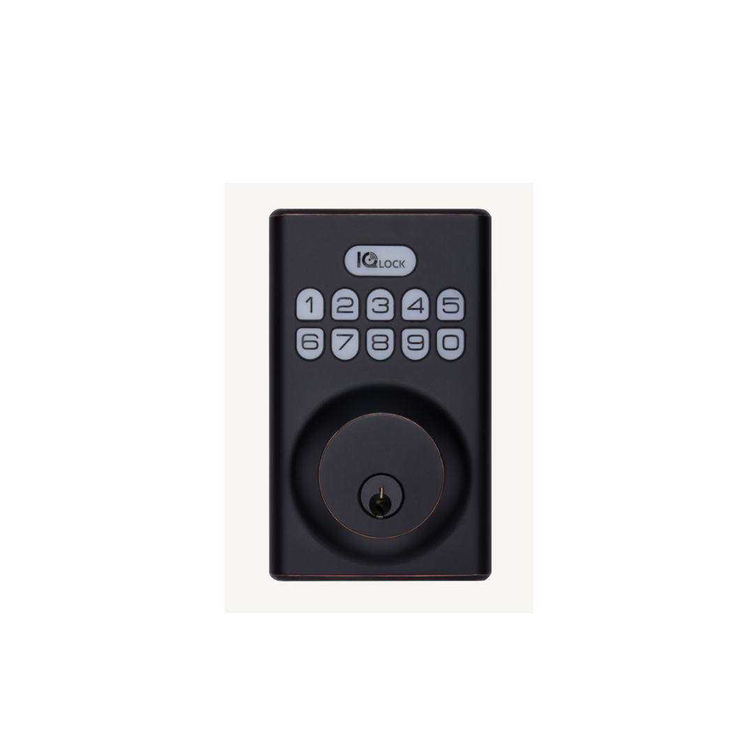 Qolsys Oil-Rubbed Bronze PowerG Door Lock IQDLK-PGK-ORB