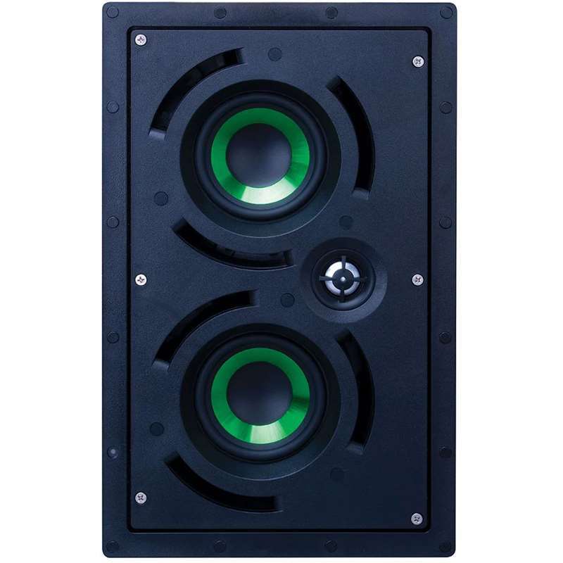 Beale Street Dual 4" LCR 2-Way In-Wall Speaker IWLCR4-MB