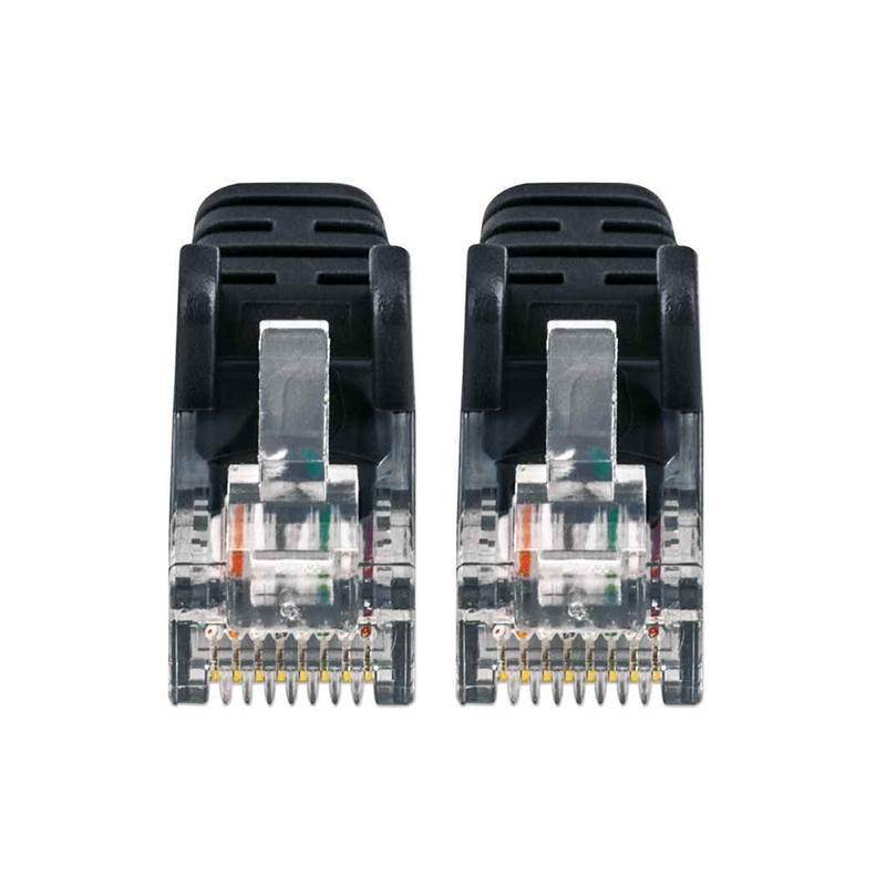 Intellinet Network Cat6 Slim Network Patch Cable 3FT Black 742085