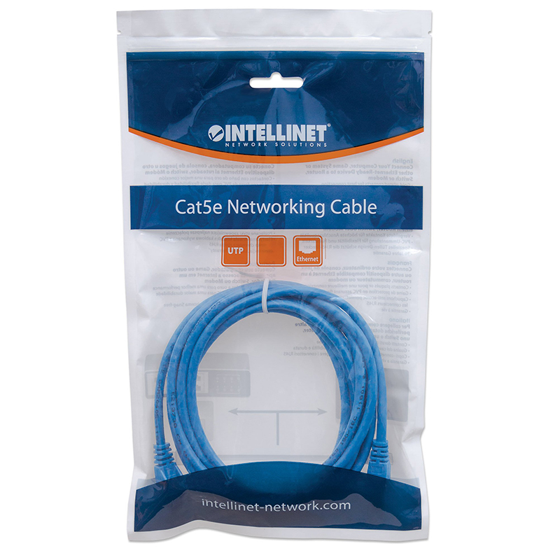 Intellinet Cat6 Network Cable 5FT Blue 342582