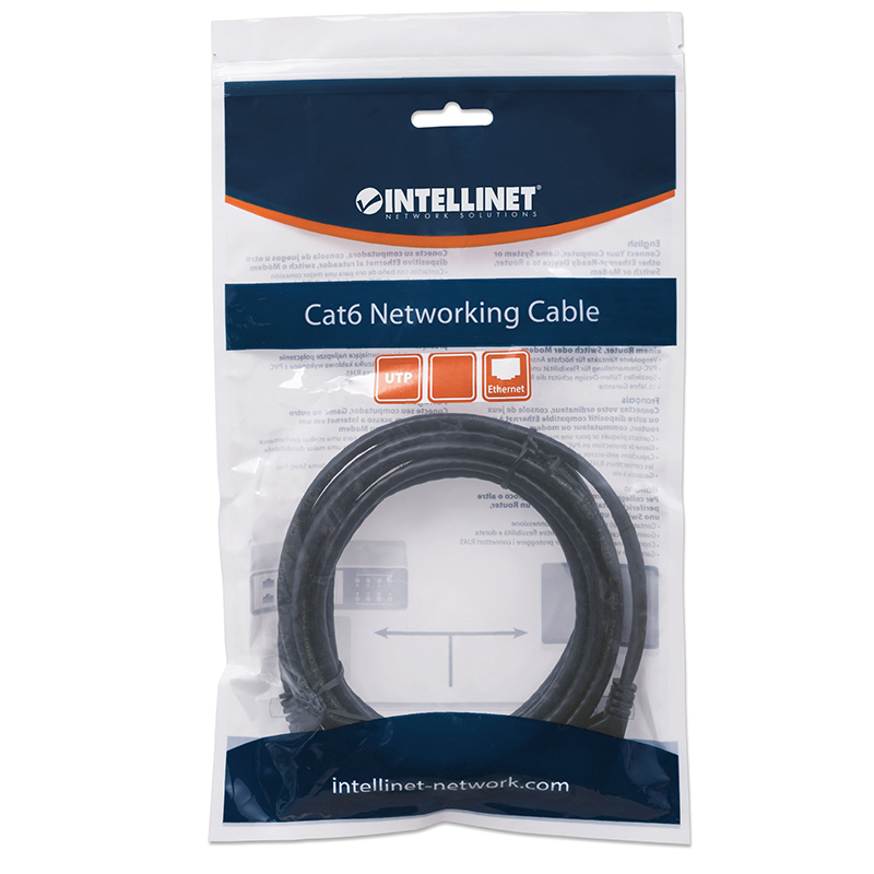 Intellinet  CAT6 Patch Cable 1FT Black 343312