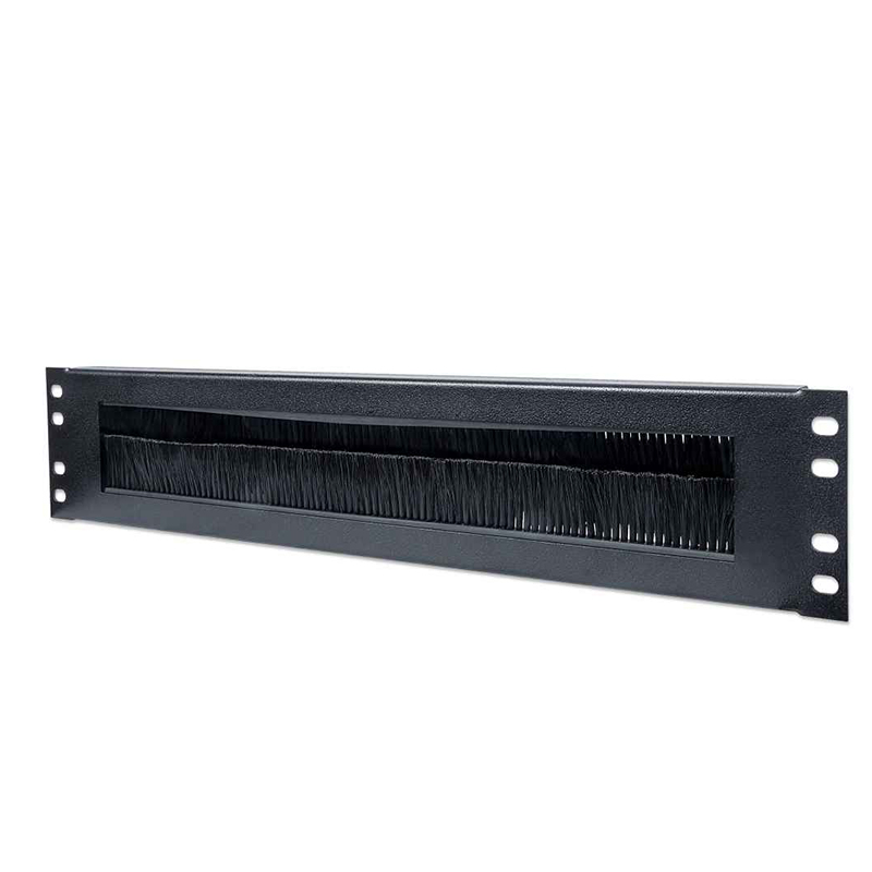 Intellinet 19" Cable Entry Panel 2U with Brush Insert Black 712774