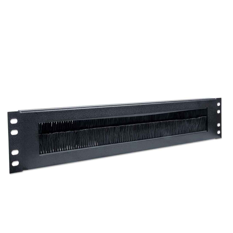 Intellinet 19" Cable Entry Panel 2U with Brush Insert Black 712774