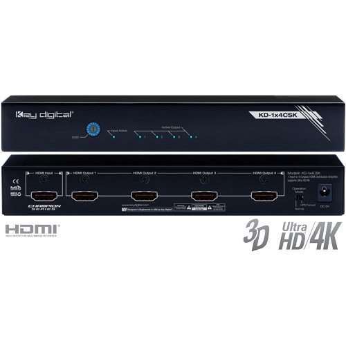 Key Digital HDMI Distribution Amplifier KD-1x4CSK