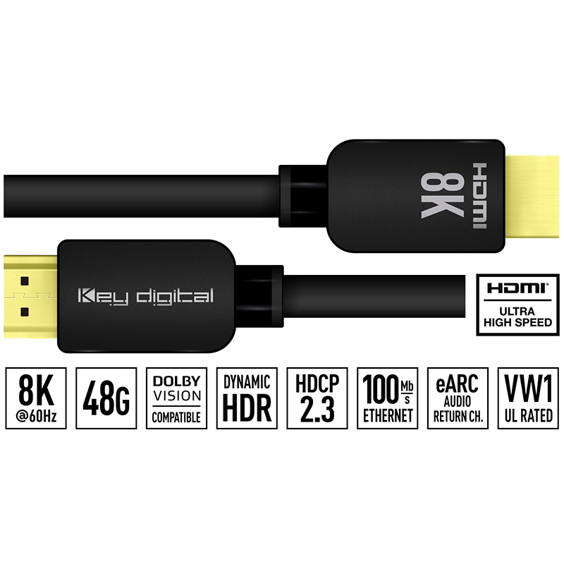 Key Digital 8K HDMI Cables KD-Pro8K10BX