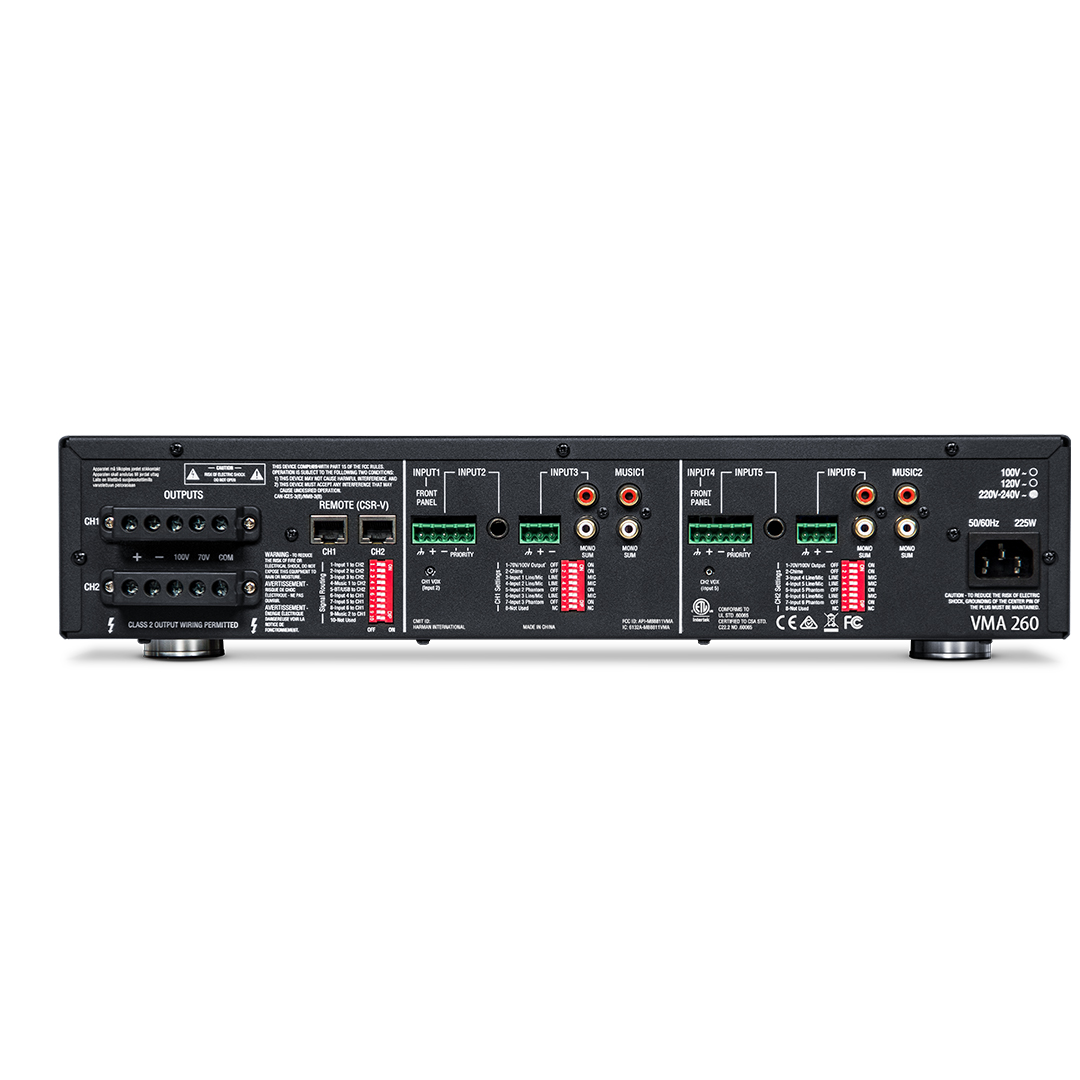 JBL Commercial VMA 2120 Amplifier 240 W RMS 2 Channel NVMA2120-0-US