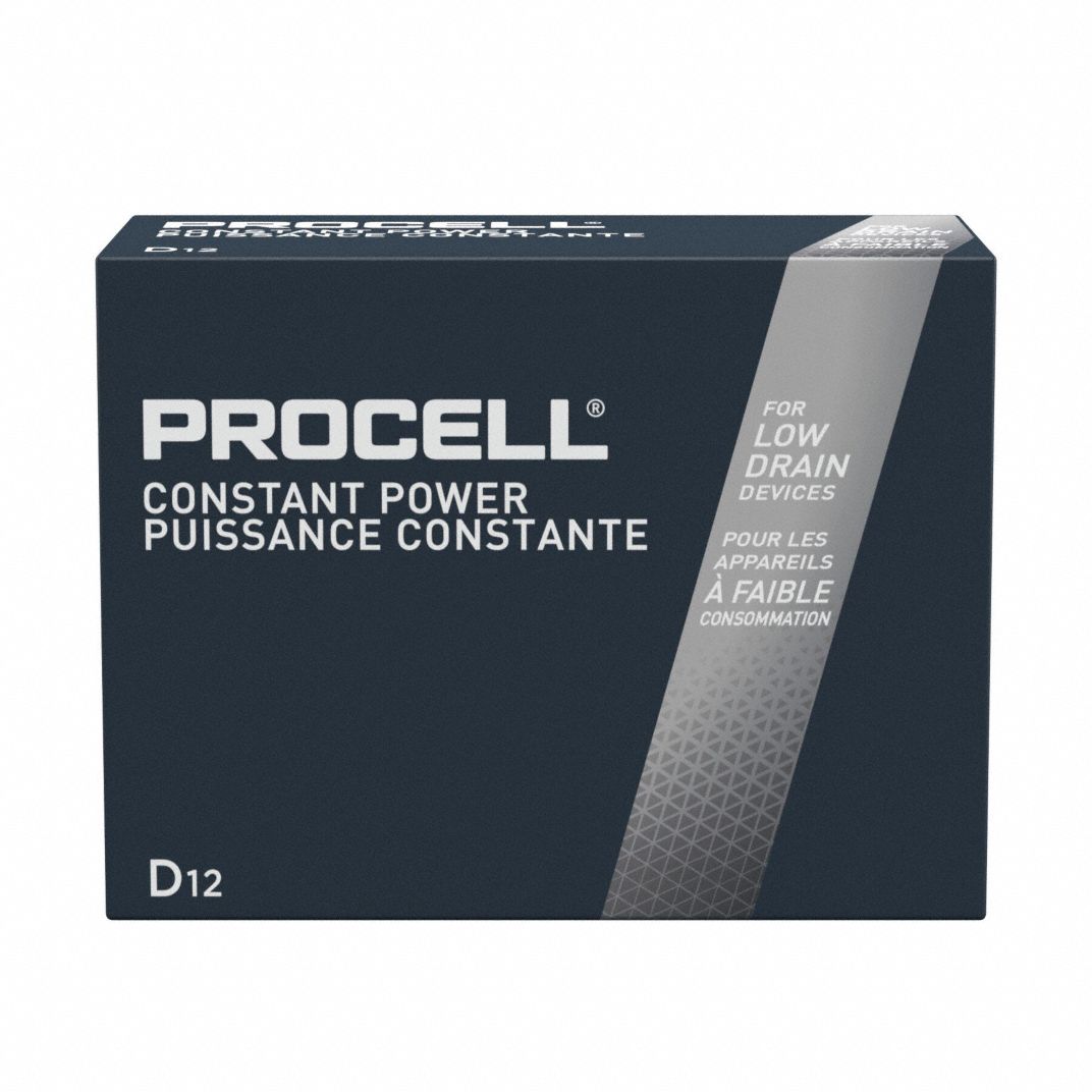 Procell D Alkaline Battery (12 PK) 1.5V DC PC1300