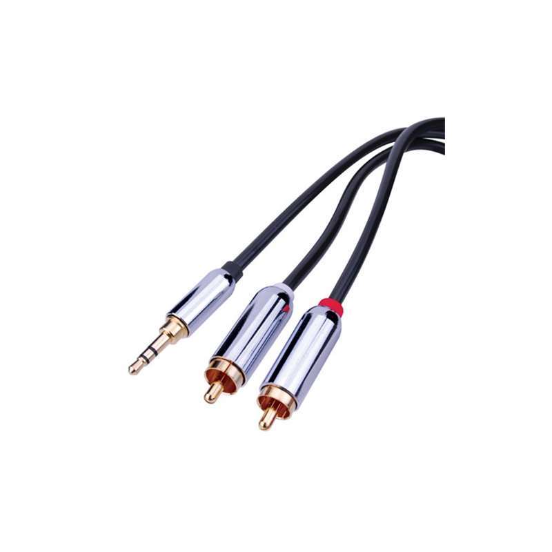 Vanco Premium 3.5 mm to Dual RCA Stereo Cables PRCA35MM12