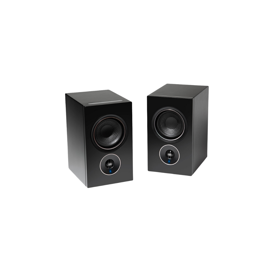 PSB Speakers Alpha iQ Streaming Powered Speakers with BluOS ALPHA IQ BLK