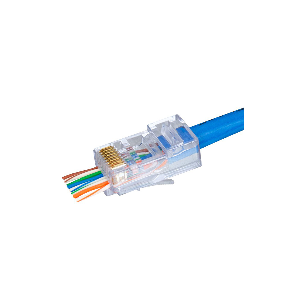 Simply 45 Cat5e Unshielded - Pass-Through RJ45 - 50pc Clamshell S45-1501