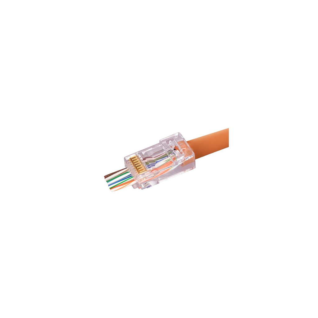 Simply 45 Cat6/6a Unshielded Staggered Pass-Through RJ45 S45-1700