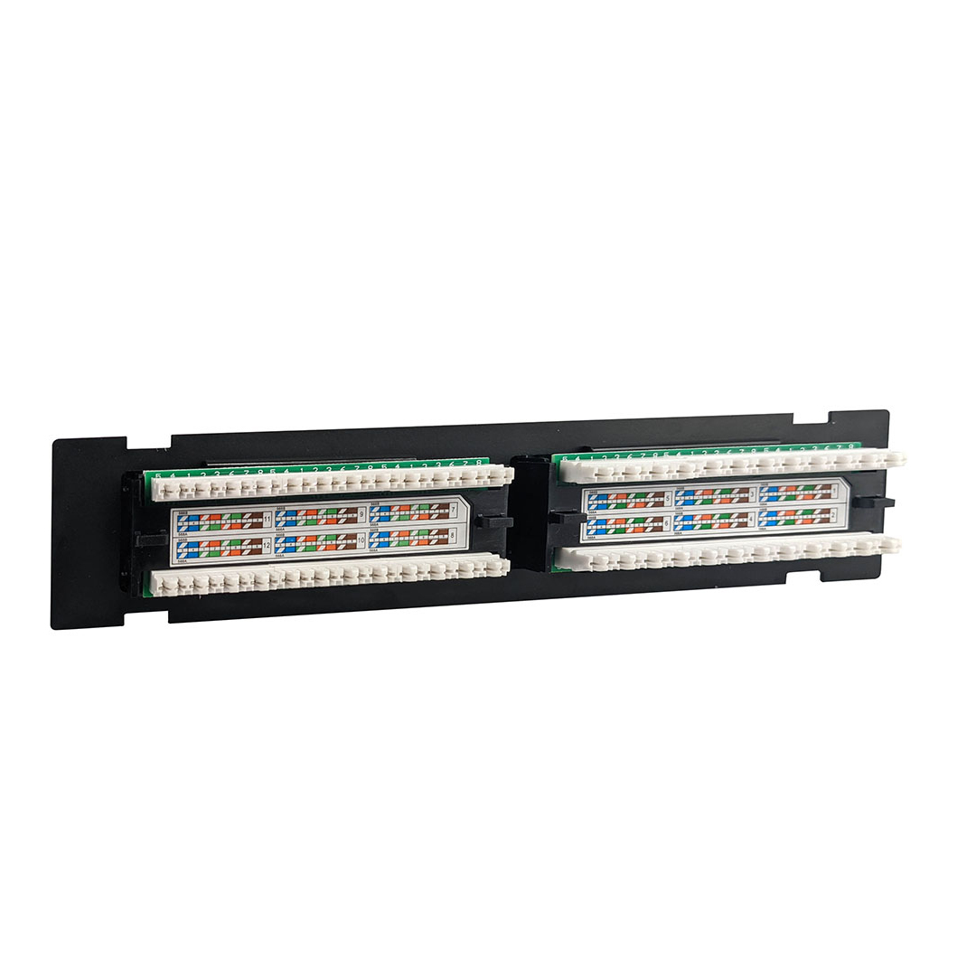 Simply 45 12-Port Wall Mount Cat6 UTP Patch Panel S45-2612