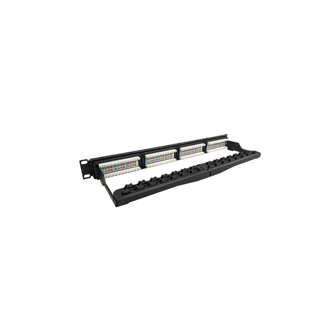 Simply 45 24 Port Loaded Cat6 UTP Patch Panel S45-2624