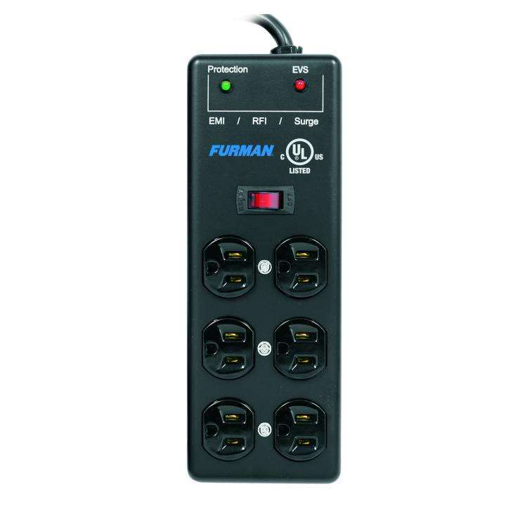 Furman Outlet Power Strip 15 Amp Rating SS-6B-PRO 6