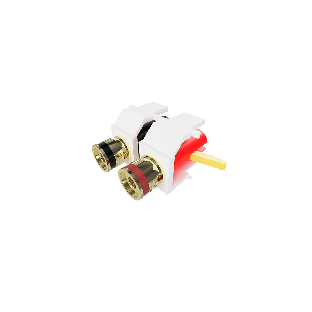 Speaker Snap Snap-lock keystone connectors for use White/4 pairs SSKPW8
