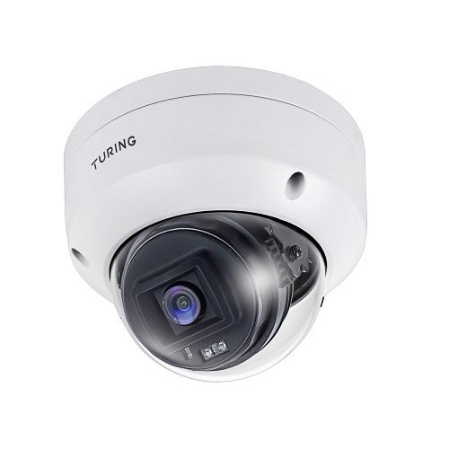 Turing 5MP EDGE+ Cloud Dome Camera with TV-CORE1Y VSaaS Core License EVC5FD256-1Y