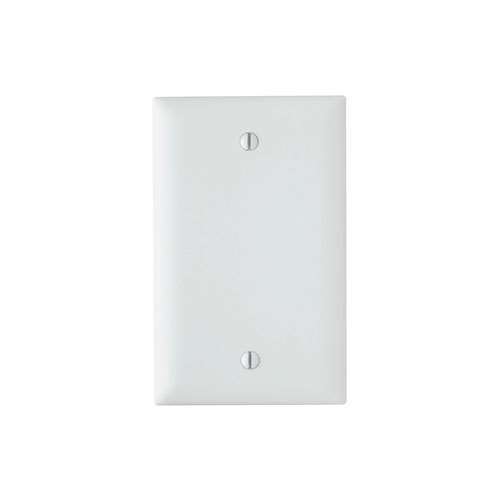 BLANK PLATES - BOX MOUNTED, ONE GANG, WHITE