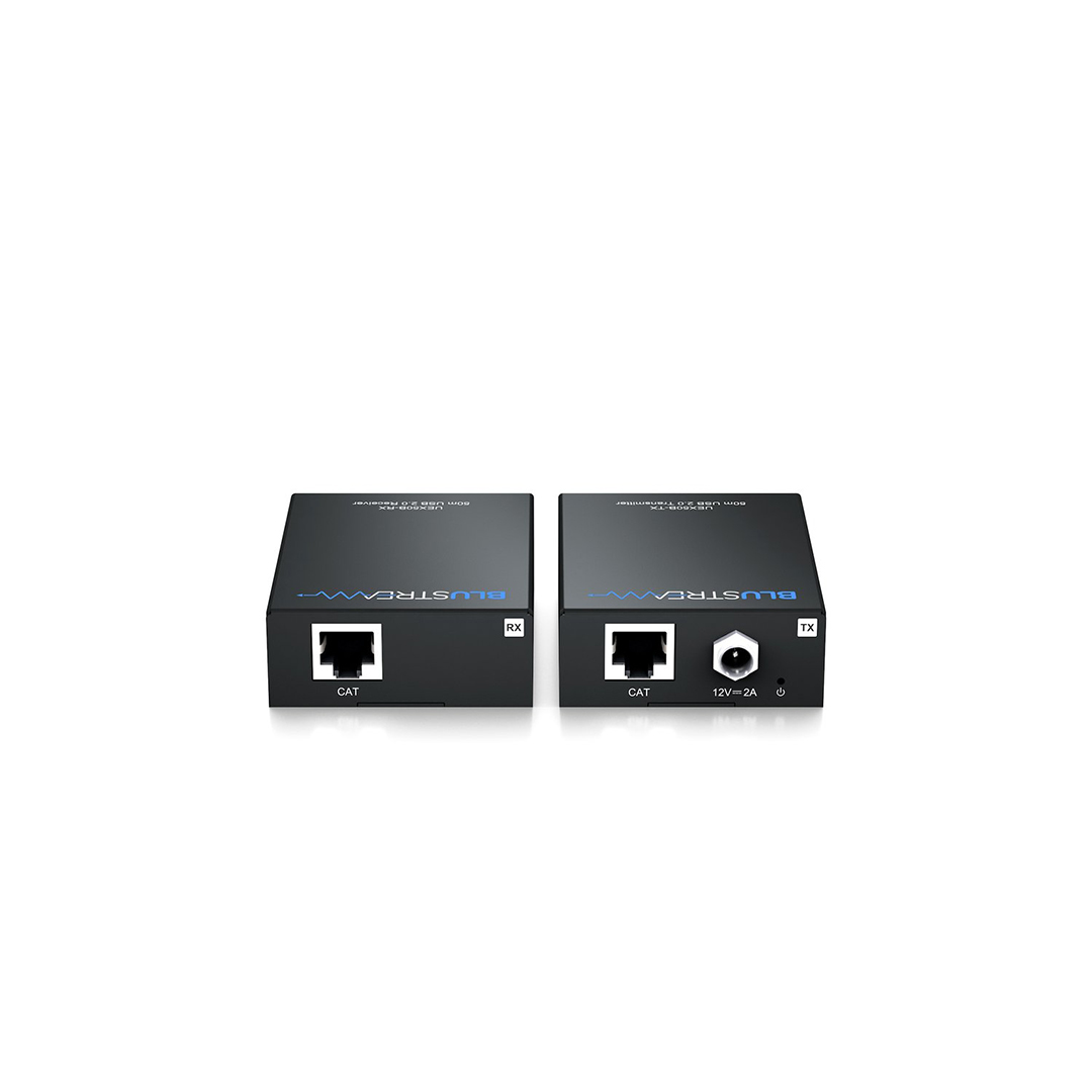 Blustream USB 2.0 Extender Set 50m, 4xUSB Type-A devices to 1xUSB Type-B host UEX50B-KIT