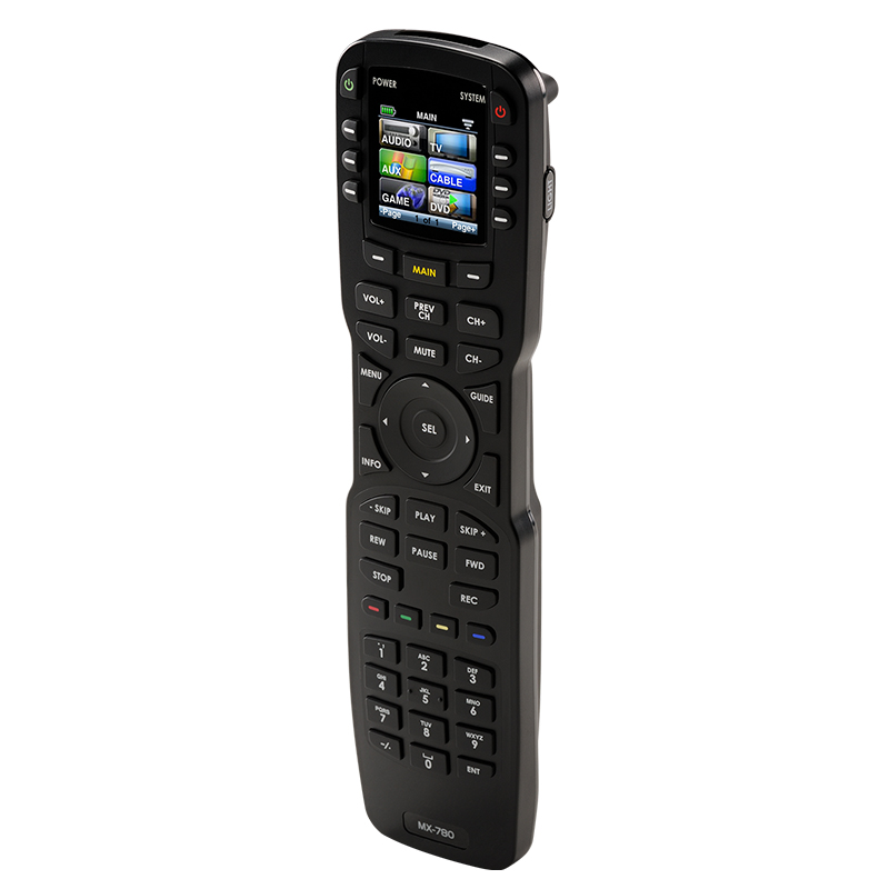 URC IR/RF HARD BUTTON REMOTE CONTROL WITH COLOR LCD MX-790i